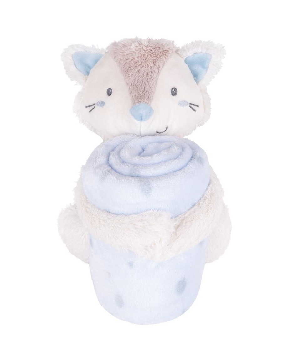 KikkaBoo Baby ćebence sa plišanom igračkom 70x100 Little Fox KikkaBoo Baby ćebence sa plišanom igračkom 70x100 Little Fox