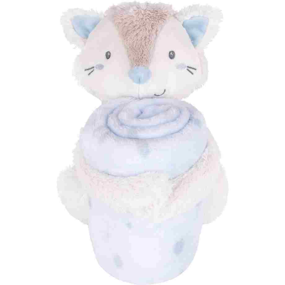 KikkaBoo Baby ćebence sa plišanom igračkom 70x100 Little Fox KikkaBoo Baby ćebence sa plišanom igračkom 70x100 Little Fox