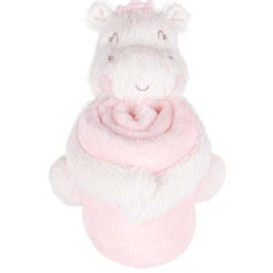 KikkaBoo Baby ćebence sa plišanom igračkom 70x100 Hippo Dreams - Slika 3