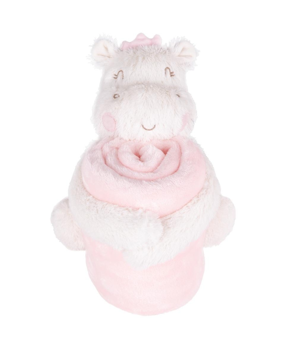 KikkaBoo Baby ćebence sa plišanom igračkom 70x100 Hippo Dreams