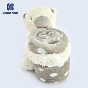 KikkaBoo Baby ćebence sa plišanom igračkom 70x100 My Teddy KikkaBoo Baby ćebence sa plišanom igračkom 70x100 My Teddy - Slika 1
