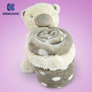 KikkaBoo Baby ćebence sa plišanom igračkom 70x100 My Teddy KikkaBoo Baby ćebence sa plišanom igračkom 70x100 My Teddy - Slika 3