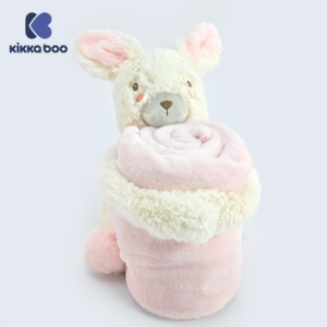 KikkaBoo Baby ćebence sa plišanom igračkom 70x100 Rabbits in Love KikkaBoo Baby ćebence sa plišanom igračkom 70x100 Rabbits in Love - Slika 1
