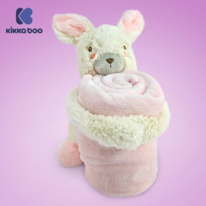 KikkaBoo Baby ćebence sa plišanom igračkom 70x100 Rabbits in Love KikkaBoo Baby ćebence sa plišanom igračkom 70x100 Rabbits in Love - Slika 3