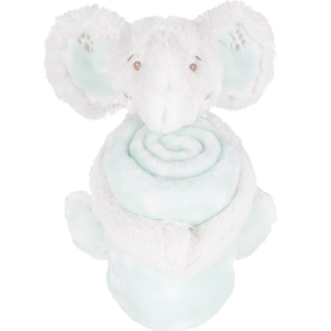 KikkaBoo Baby ćebence sa plišanom igračkom 70x100 Elephant Time - Slika 1