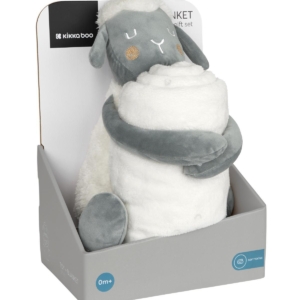 KikkaBoo Baby ćebence sa plišanom igračkom 70x100 Sleepy Sheep - Slika 4