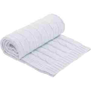 KikkaBoo Pleteno baby ćebence 75x100 Light Blue - Slika 1