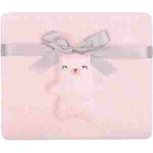 KikkaBoo Pleteno baby ćebence 75x100 Bear with Me Pink - Slika 1