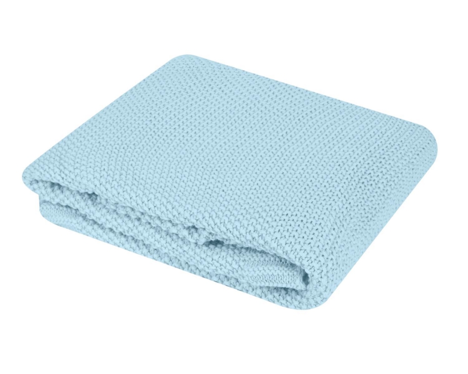 KikkaBoo Pleteno baby ćebence 75x100 Dream Big Blue