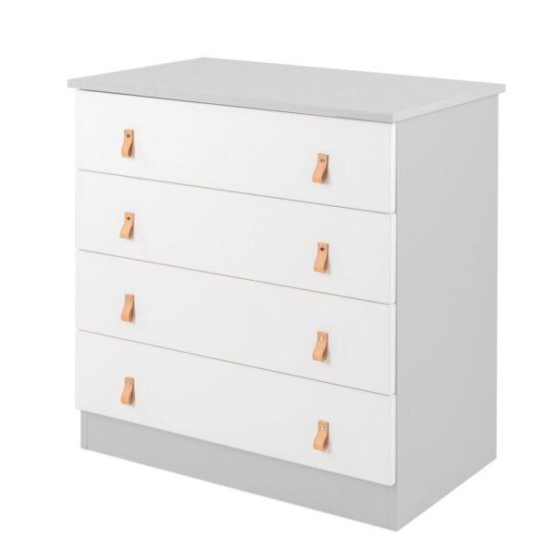 KikkaBoo Drvena komoda Elon grey