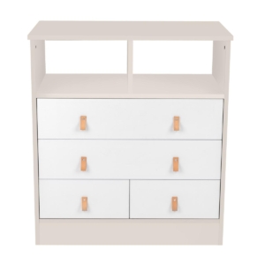 KikkaBoo Drvena komoda Aspen sa policom beige KikkaBoo Drvena komoda Aspen sa policom beige - Slika 2