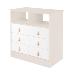 KikkaBoo Drvena komoda Aspen sa policom beige KikkaBoo Drvena komoda Aspen sa policom beige - Slika 1