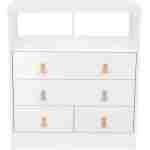 KikkaBoo Drvena komoda Aspen sa policom white KikkaBoo Drvena komoda Aspen sa policom white - Slika 2