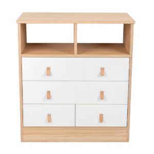 KikkaBoo Drvena komoda Aspen sa policom wood - Slika 2