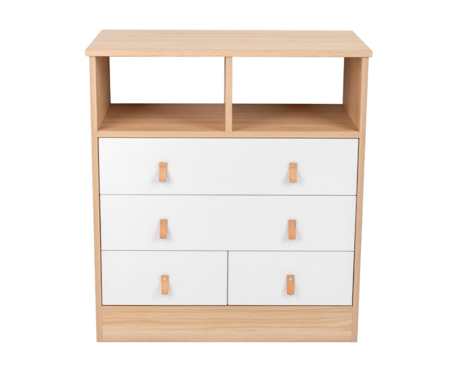 KikkaBoo Drvena komoda Aspen sa policom wood