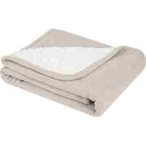 KikkaBoo Pleteno dvostrano baby ćebence sherpa 75x100 Dream Big Beige KikkaBoo Pleteno dvostrano baby ćebence sherpa 75x100 Dream Big Beige - Slika 1