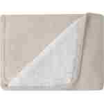 KikkaBoo Pleteno dvostrano baby ćebence sherpa 75x100 Dream Big Beige - Slika 2