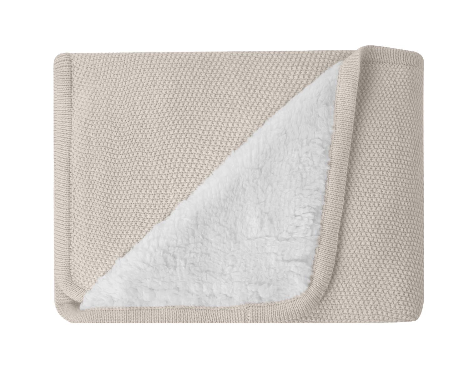KikkaBoo Pleteno dvostrano baby ćebence sherpa 75x100 Dream Big Beige KikkaBoo Pleteno dvostrano baby ćebence sherpa 75x100 Dream Big Beige