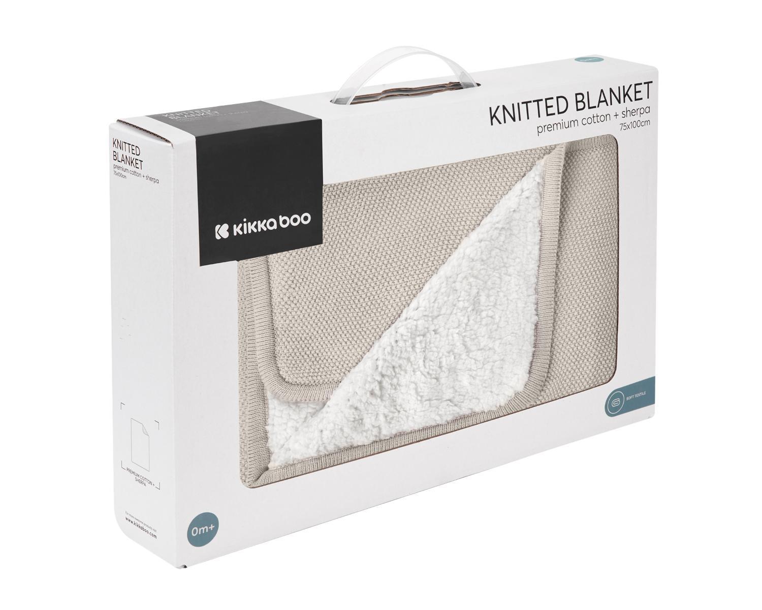 KikkaBoo Pleteno dvostrano baby ćebence sherpa 75x100 Dream Big Beige KikkaBoo Pleteno dvostrano baby ćebence sherpa 75x100 Dream Big Beige