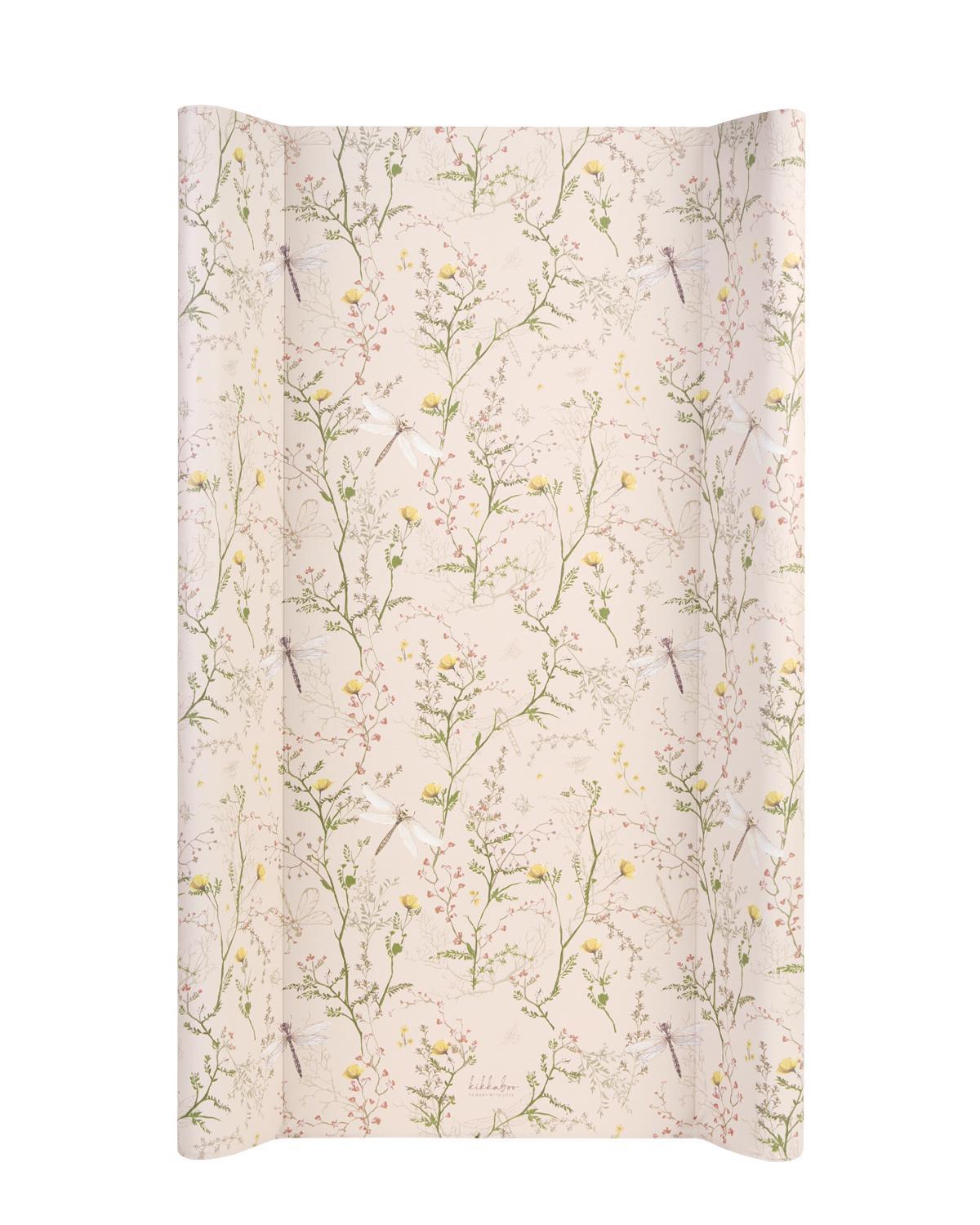 KikkaBoo Tvrda podloga za povijanje 80x50cm Secret Garden Beige