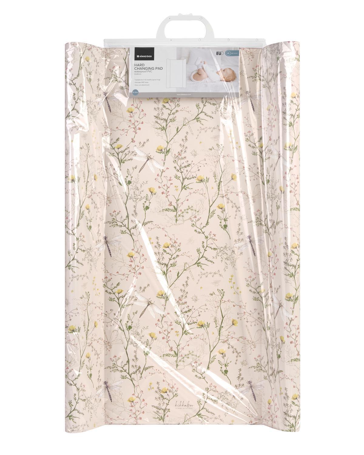 KikkaBoo Tvrda podloga za povijanje 80x50cm Secret Garden Beige
