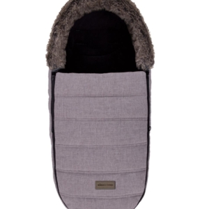 KikkaBoo Zimska navlaka za kolica Fur Melange grey - Slika 1