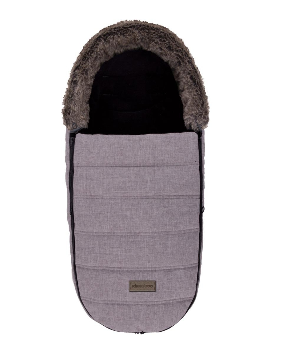 KikkaBoo Zimska navlaka za kolica Fur Melange grey