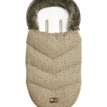 KikkaBoo Zimska navlaka za kolica Luxury Fur Dots beige