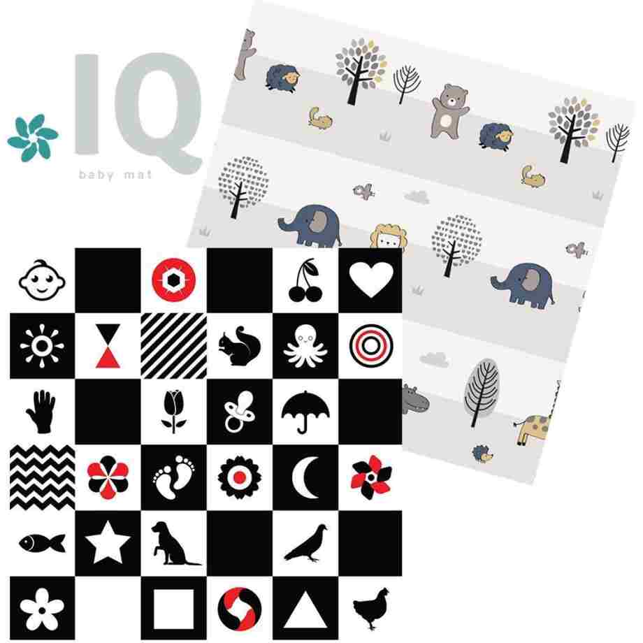 IQ sklopiva podloga Kontrasti+Žirafko 150x200 cm