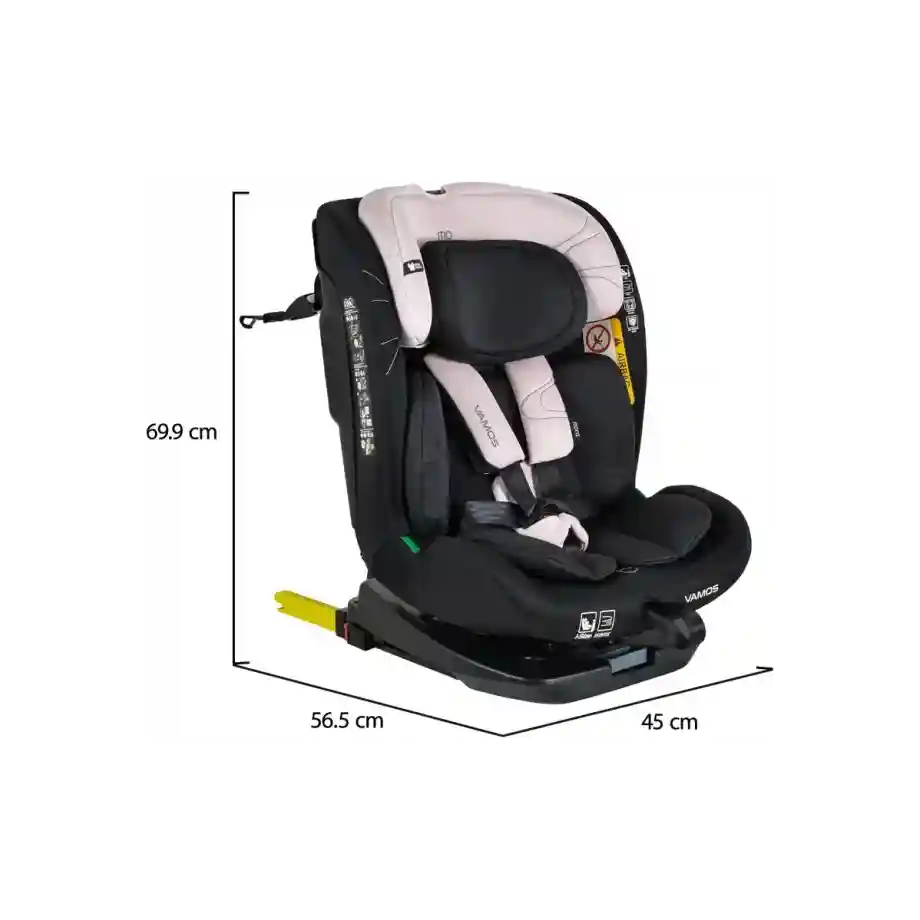 Moni Auto sedište za decu Vamos 40-150cm – Baby Pink