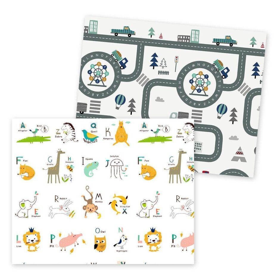 JOY sklopiva podloga sa dva lica Nova ABCeda + Staza 150x200x1 cm