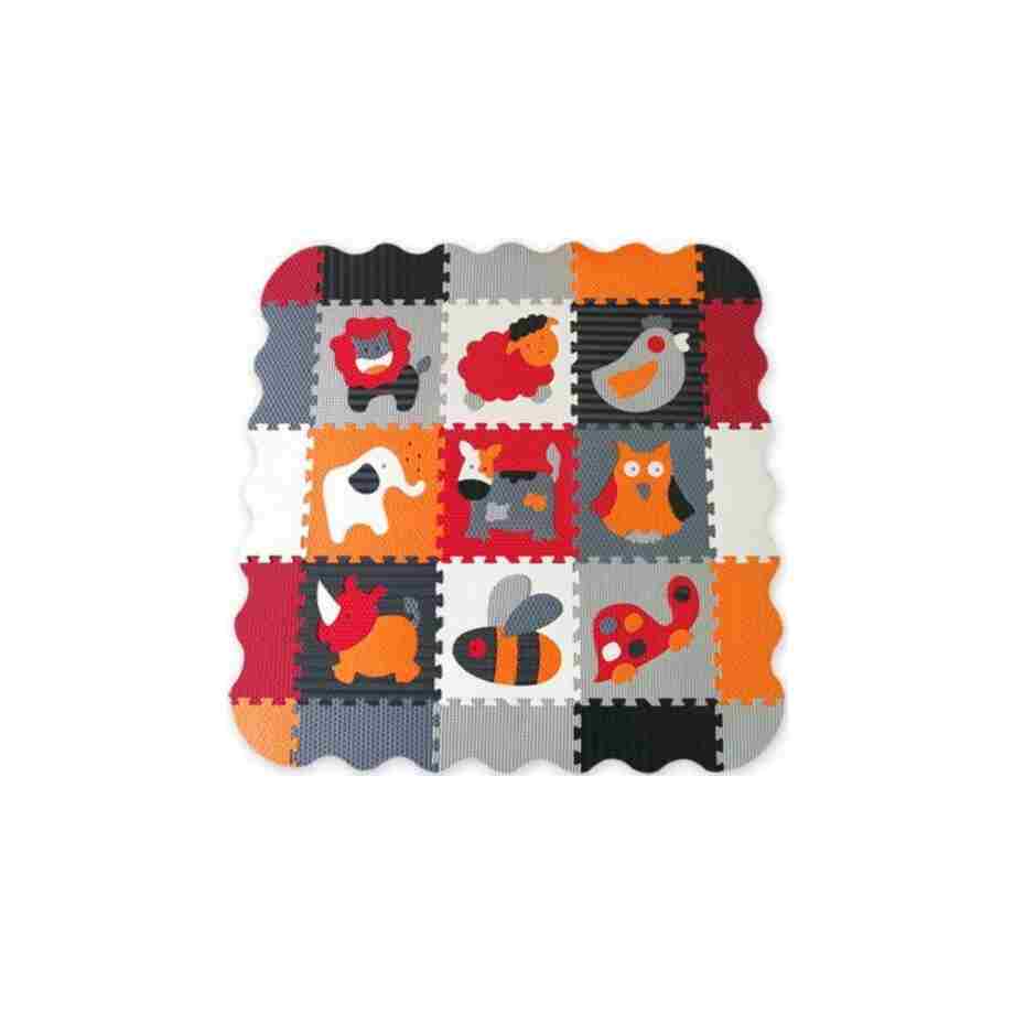 Podne puzzle Premijum klase sa ogradicom "Kontrastne životinje" DVA KOMPLETA