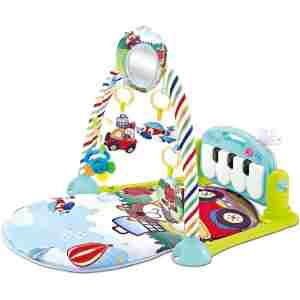 KikkaBoo Podloga za igru Piano Rainbow mint