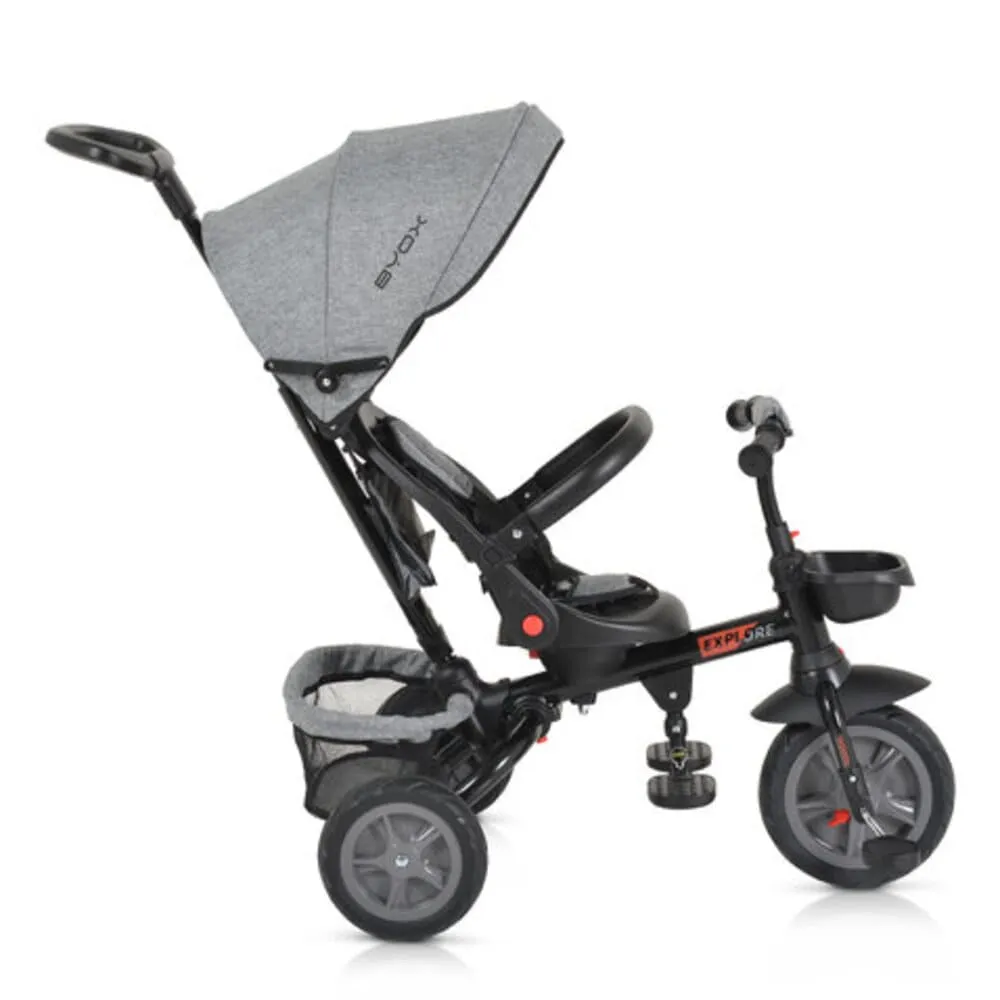 BYOX Tricikl Explore – Sivi NO1 Byox Tricikl za decu Explore grey