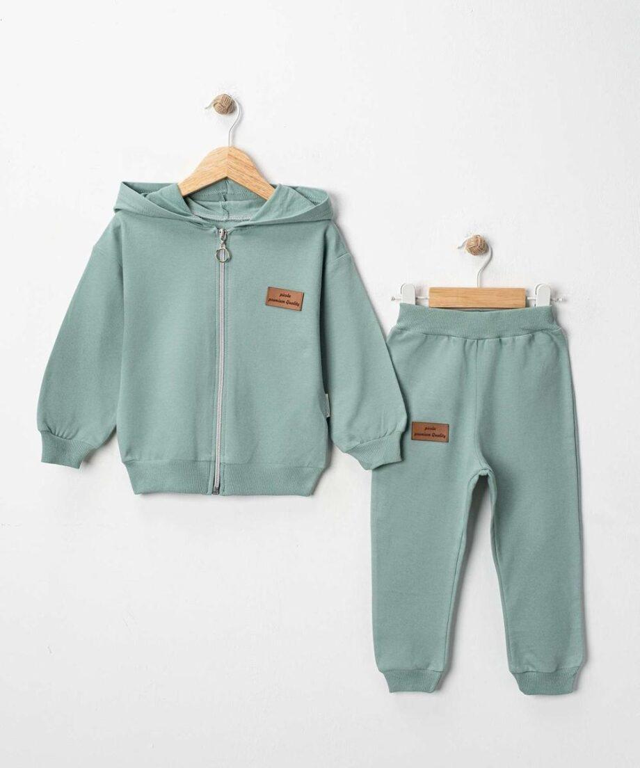 Trenerka za dečake sa kapuljačom u svetlozelenoj boji