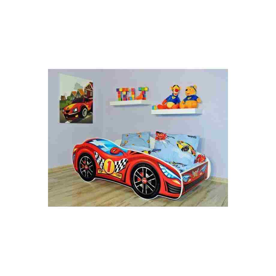 Dečiji Krevet 140X70cm (Trkački Auto) Red