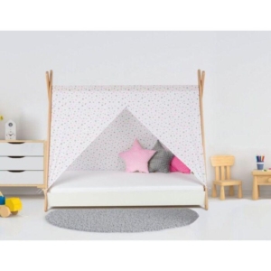Krevet sa Nadstrešnicom i Dušekom 180X80cm Tipi Beli Krevet sa Nadstrešnicom i Dušekom 180X80cm Tipi Beli