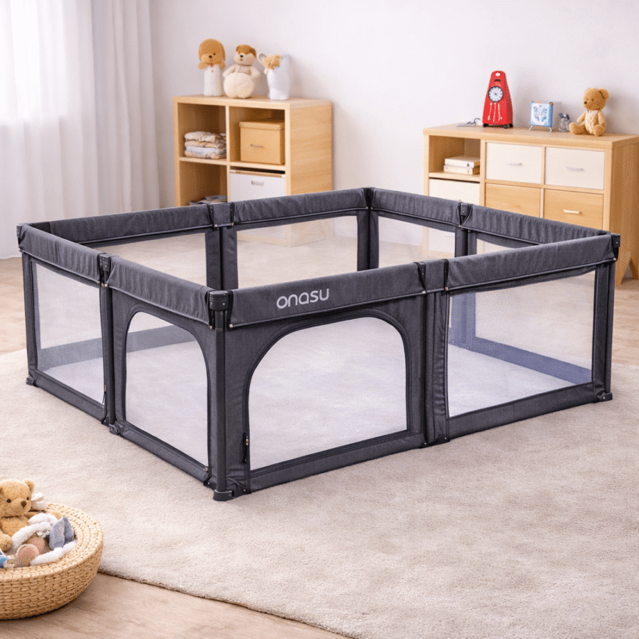 multiflex ogradica za decu siva boja