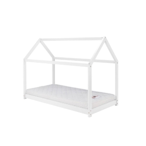 Krevet Kućica 190x90cm Beli + Dušek od 14cm - Slika 4
