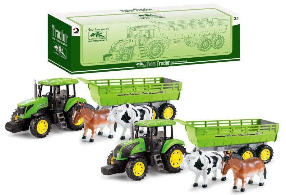 traktor igračka sa prikolicom i životinjama za decu