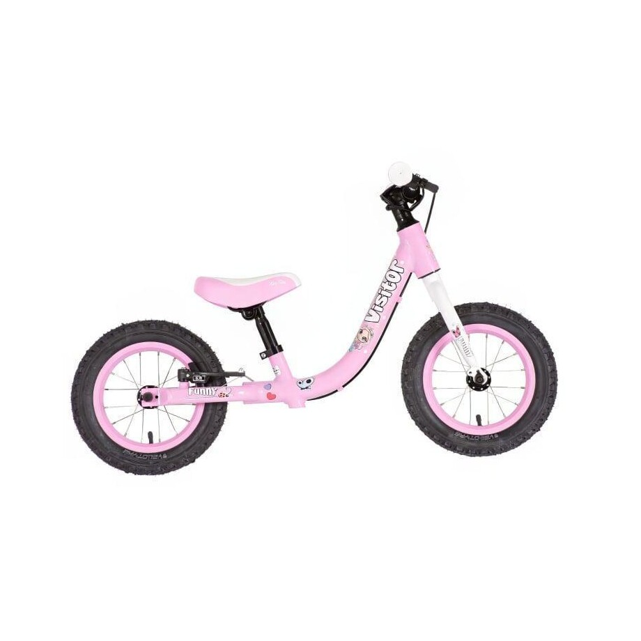 Bicikl kids visitor gur gur 12" alu 7" v-brake 95-115cm (12") roze bicikl kids visitor gur gur 12 inča roze boja za devojčice