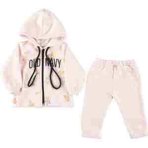 komplet za bebe Old Navy roze sa kapuljačom 6–18 meseci