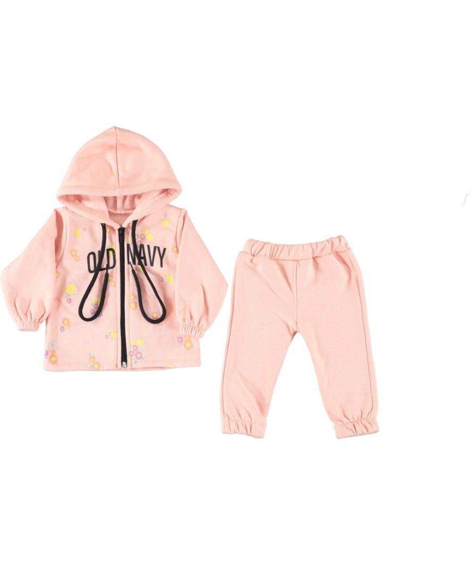 komplet za bebe Old Navy narandžasti sa kapuljačom 6–18 meseci