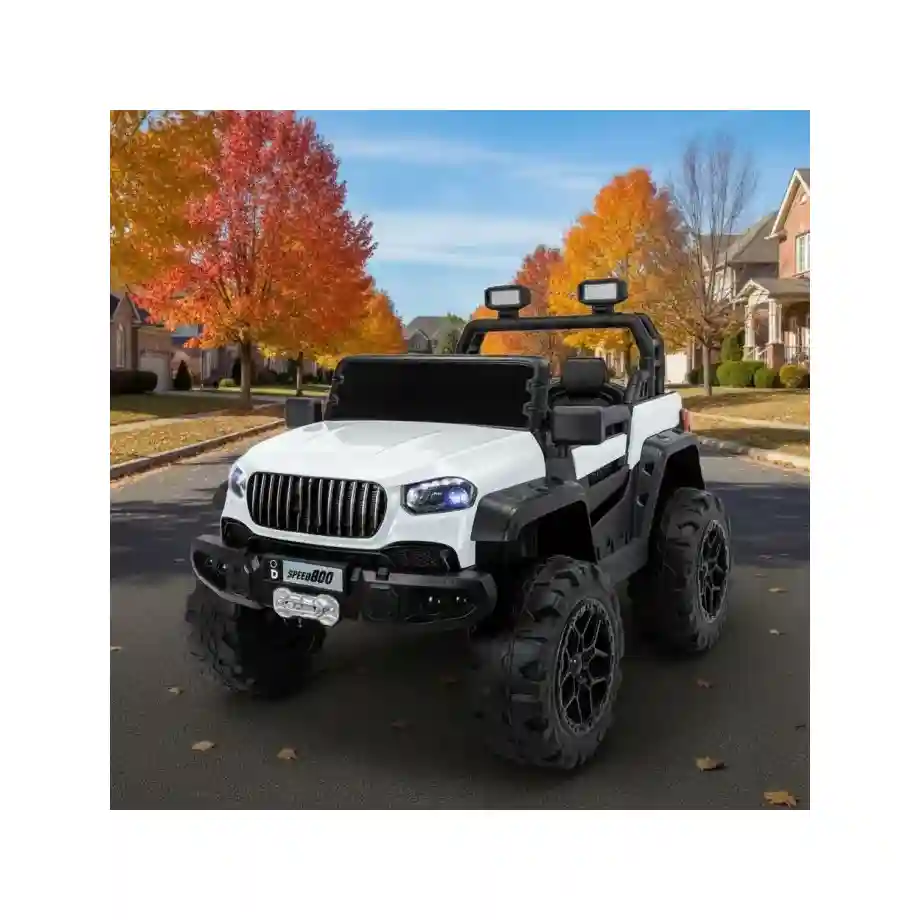 Dvosed Džip na akumulator Delfino SPEED 800 4x4 Beli 22c w street 1