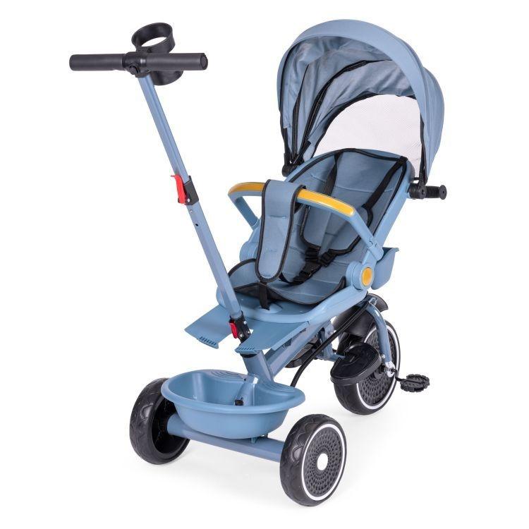 tricikl sa rotirajućim sedištem Blue za decu zadnja strana