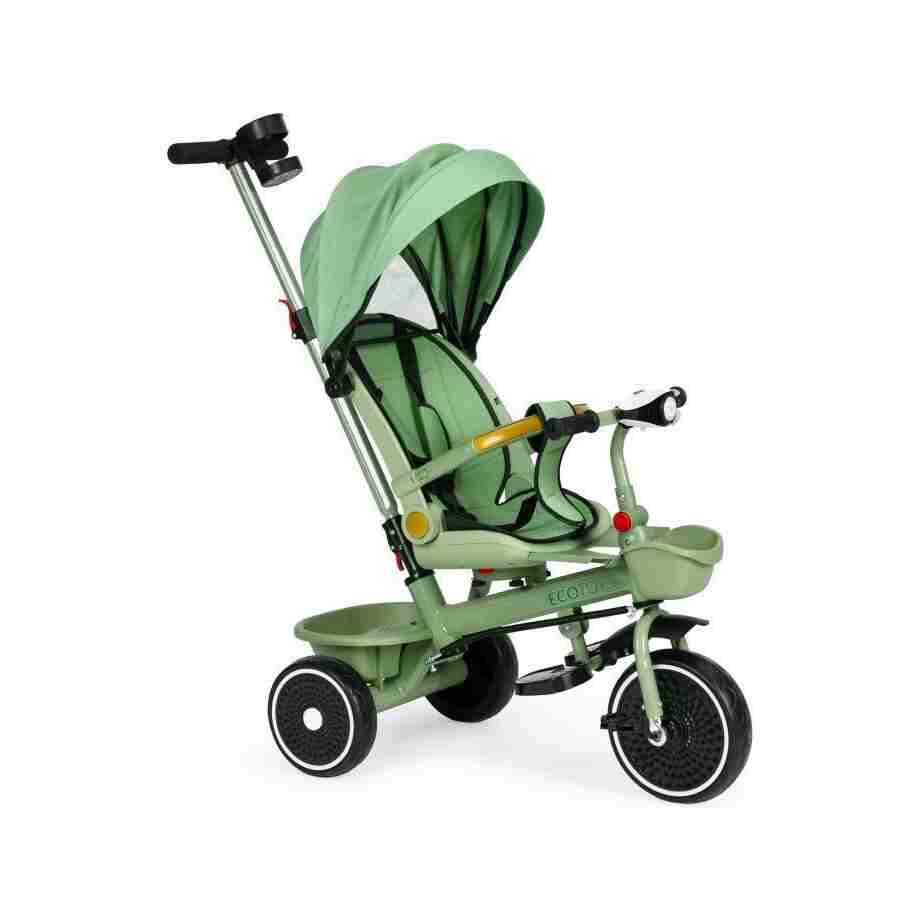 tricikl sa rotirajućim sedištem i sklopivom tendom green detalj