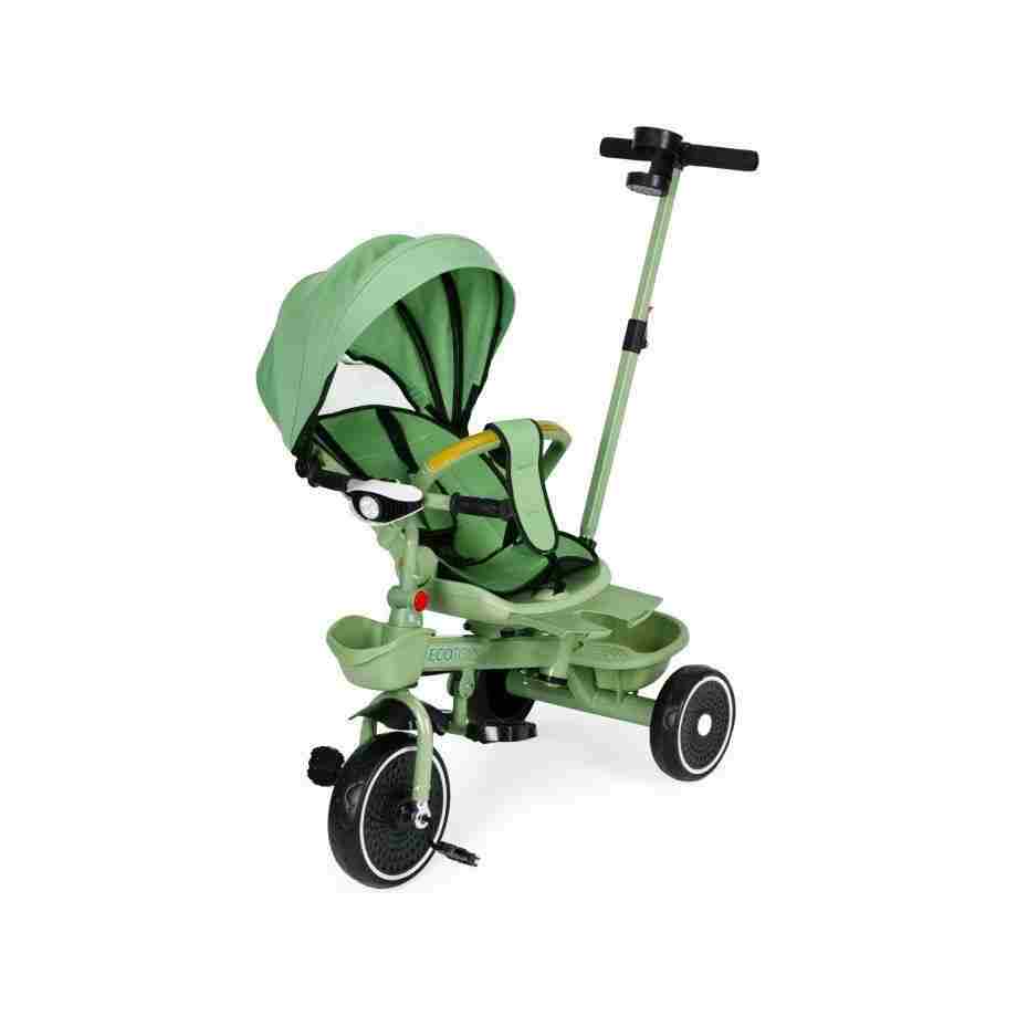 tricikl sa rotirajućim sedištem i sklopivom tendom green bliži prikaz