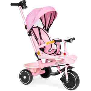 Tricikl 2u1 sa svetlima ECOTOYS roze