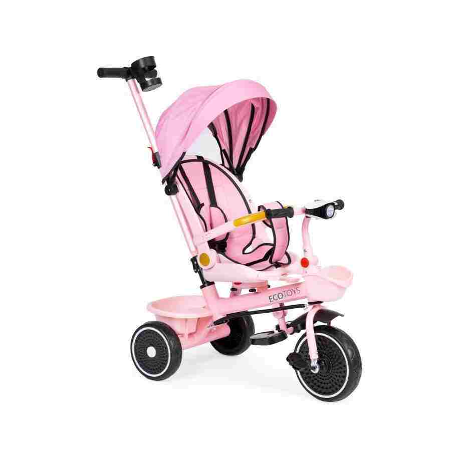 tricikl sa rotirajućim sedištem Pink za decu detalj