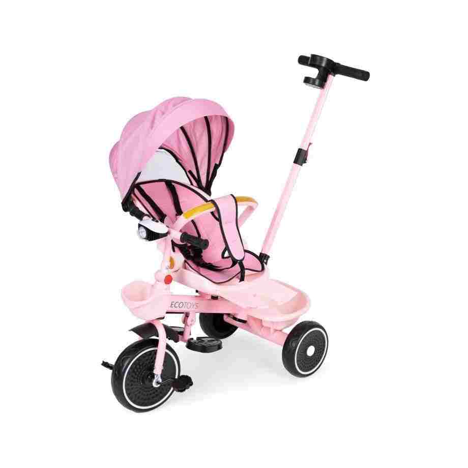 tricikl sa rotirajućim sedištem Pink za decu tekstura materijala